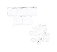 FUNNETOYU Cubetti di Ghiaccio Simulati in Acrilico Oggetti di Scena per Fotografia Accessori Decorativi per Cucina per Finestre e Riempitivi per Vasi