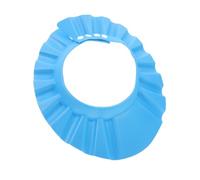 FUNNETOYU Cuffia Bagno Regolabile per Protezione Shampoo e Leggera Scudo Lavaggio Capelli Senza Orecchie Colore Blu Scuro Resistente per Doccia e Taglio Capelli