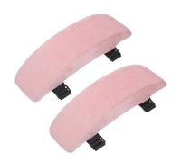 FUNNETOYU Cuscino per Braccioli Ergonomico per Sedia da Ufficio e Gaming Set da 1 Paio Poggiagomiti in Spugna Alta Elasticità Rosa Riduce Affaticamento Gomiti e Supporto per Scrivania