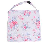 FUNNETOYU Cuscino Rialzo Sediolina con Doppie Cinghie Antiscivolo Imbottitura Leggera Lavabile e Sfoderabile Adatto per Seggioloni da Pranzo Design Cartone Animato Rosa