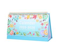 FUNNETOYU Desk Calendar Spiral Bound Monthly Planner With English Dates Compact Standing Desk Organizer For Office And Home Scheduling