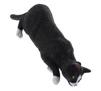 FUNNETOYU Di Gatto Pastorale Calico In Miniatura Decorazione Da Tavolo Per Interni Statua Di Gatto Figurina Ornamenti Da Giardino Per Gatti Decorazione Per Gatti Da Esterno Figura