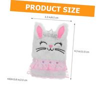 FUNNETOYU Diario Morbido Peluche con Copertina Cartoon Taccuino Portatile per Bambine Mini Notebook da Viaggio Leggero e Pratico Regalo per Ragazze