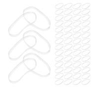 FUNNETOYU Fasce elastiche trasparenti per capelli 900 pezzi in plastica versatili per uso sportivo e tutti i giorni per donne