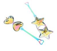 FUNNETOYU Filtro per Tè in Acciaio Inox 2 Pezzi a Forma di Cuore e Stella, Infusore per Tè Sfuso Maglia Fine, Colino Riutilizzabile per Infusione in Cucina e Teiere Stile Stile Casuale