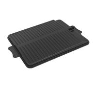 FUNNETOYU griglia all'aperto riutilizzabile anti-aderente acciaio grattugiare piccolo bistecchiera da cucina teglie per dolci teglie per barbecue tortiera rettangolare Alluminio Nero