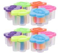 FUNNETOYU Kit di Argilla da Modellare Colorata 12 Pezzi per Set Artigianale Fai da Te Argilla Polimerica Sicura Regalo Creativo per Compleanni e Attività Educative Colore Colore Casuale