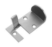 FUNNETOYU Limitare la marcia della porta chiudiporta stampato a pressione fermo limite cancello chiudiporta in metallo stampato tappo limitatore della porta fermo limite Silver