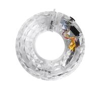 FUNNETOYU Luce Decorativa per Ruote Bici USB Ricaricabile Bianco Plastico | 300mah, Ip65, Modalità Luminose, per Pedalate Notturne, Finitura Curata e Design Unico