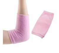 FUNNETOYU Manicotti per Gomito in Gel Idratante Rosa, Protezione Morbida Cuscinetto Gel, Elastici e Facili da Pulire, 1 Paio per Sport e Allenamento