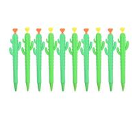 FUNNETOYU Matite Automatiche in Plastica Verde 10 a Forma di Cactus Leggere di Fattura Fine Colore Casuale per Disegno e Schizzi a Scuola