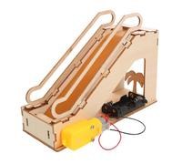 FUNNETOYU Miniatura Scala Mobile in Legno Kit Elettrico Stem per Esperimenti Scientifici Educativo da Te per Sviluppo Creatività e Apprendimento Interattivo