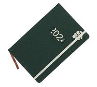 FUNNETOYU Notebook Agenda Portatile con Legatura Nastro Planner e per Appunti Quotidiani Blocco Note Meeting Taccuino Versatile per Lavoro e Scuola Copertina Scuro Resistente
