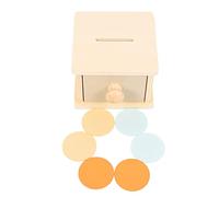 FUNNETOYU Object Permanence Box in Legno per Bambini Gioco Educativo