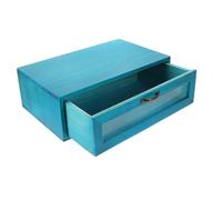 FUNNETOYU Organizer da Scrivania in con Cassetto Contenitore per Oggetti Scatola Vintage per Trucco e Accessori Mobiletto per Camera e Ufficio