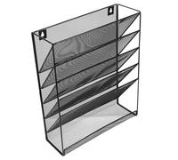 FUNNETOYU Organizer per Posta Rete Portadocumenti da Parete Contenitore per Documenti Scaffali Multipli per Ufficio per Documenti e Oggetti da Ufficio