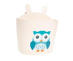 FUNNETOYU Organizer Porta Pannolini Da Comodino Beige, Cesto Appeso Per Culla Scomparti, Organizer Da Letto Salvaspazio Per Ragazzo Ragazza e Ragazzo Ragazza