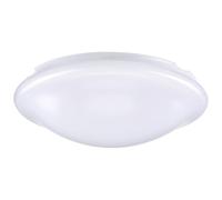 FUNNETOYU Paralume Rotondo Bianco per Lampada da Soffitto in Plastica Installazione a Soffitto Semplice e Contemporanea per Camera da Letto