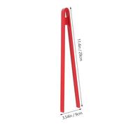 FUNNETOYU Pinza per Alimenti in Silicone Resistente Utensile Versatile per Bbq Pane Insalate e Dessert Facile da per Cucina Feste e Ristoranti Resistente Allusura Colore Rosso