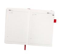 FUNNETOYU Planner Multiuso Pagine Organizer Settimanale e Mensile Colorazione Rossa per Ufficio e Casa Taccuino Leggero e Portatile per Appunti e Programmazione Giornaliera