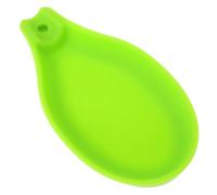 FUNNETOYU Poggiacucchiaio Silicone Alimentare Antiscivolo e Non Appiccicoso Porta e Posata con Ciotola per Salse Organizer Utensili Verde