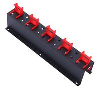 FUNNETOYU Porta Flaconi Spray da Parete in Ferro 5 Ganci Supporto Organizer per Bombolette Spray Espositore Multiuso per Officina Salone di Bellezza e Garage Salvaspazio Robusto e