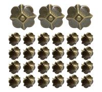 FUNNETOYU Puntine per Tappezzeria Anticate a Forma di Fiora in Ferro Marrone 30 Pezzi per Decorazione di Porte e Divani negli Interni Residenziali