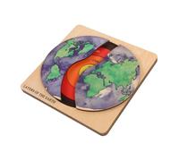 FUNNETOYU Puzzle Struttura per Ragazzi Kit Educativo da Te per Imparare la Geografia e Composizione del Globo Gioco Divertente e Interattivo per Sviluppo Cognitivo
