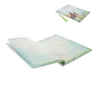 FUNNETOYU Quaderno A5 Rilegato in Stile Cinese Copertina Acquerello, Blocco Note Estetico per Appunti, Diario e Pianificatore, Quaderno Artigianale Resistente per Scuola, Ufficio e Viaggi