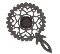 FUNNETOYU Scaldante Teiera Ghisa e Ufficio Base Riscaldante con Candela Tealight Stabile e Sicura per Tè e Latte per Speciali
