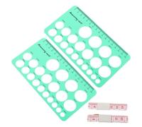 FUNNETOYU Strumento Portatile di Misurazione per Capezzoli in Silicone Verde, Righello Compatto la Dimensione delle Flange del Seno, Regalo per Mamme Allattanti