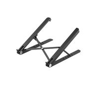 FUNNETOYU Supporto Laptop Regolabile e Pieghevole Nero Alzatina Portatile per Computer Solleva e Organizza Spazio Desktop e