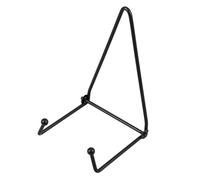 FUNNETOYU Supporto Porta Piatti da Parete in Metallo Nero Piccolo Espositore Pieghevole per Ceramica Porta Ricettario e Cornici per Casa Ufficio e Showroom