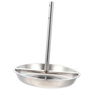 FUNNETOYU Teglia per Arrosti Supporto Verticale Ergonomico in Inox Vassoio Resistente e Funzionale per Pollo per Cucina e