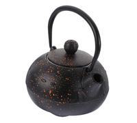 FUNNETOYU Teiera Vintage Ghisa Piccola Teiera Retro e Ufficio Kettle Ghisa con per Tè Sfusi e Bustine