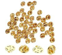 Funngy Chiusure a Farfalla,50 PCS Chiusure a Farfalla Frizione Farfalla Farfalla Cravatta Spilla Chiusura a Perno in Metallo per DIY Artigianato Zaini Creazione di Gioielli