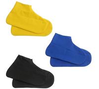 Funngy Copriscarpe Impermeabili,3 PCS Copriscarpe in Silicone Riutilizzabile Copri Scarpe Lavabili Copriscarpe Antiscivolo Copriscarpe per Giornate Piovose e Nevose Campeggio Viaggi