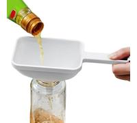 Funnuto da cucina - imbuto in bocca larga rettangolare in plastica con manico | Funnel filtro a prova di collegamento di lunga durata | Ambuto e grande leggero per bottiglie, ripieno, stoccagg