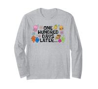 Funny 100 Days of School One Hundred Days Later Maglia a Manica