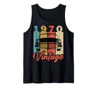 Funny 1970 Vintage Retro Compleanno Antico Vecchio Signora Auto Canotta