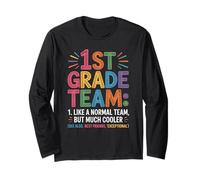 Funny 1st Grade Team Like Normal But Cooler Back To School Maglia a Manica