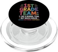 Funny 1st Grade Team Like Normal But Cooler Back To School PopSockets PopGrip per MagSafe