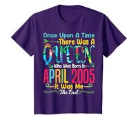 Funny 21th Birthday Design | Girls Who Born In April 2005 Maglietta