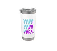 Funny 3 Yada Multicolore Blu|Viola Bicchiere termico in acciaio inox doppia parete