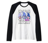 Funny 40th Birthday for Mommy Did You GNOME Its My Birthday Maglia con Maniche Raglan