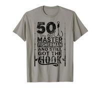 Funny 50 Year Old Fishing apparel Vintage Gift for Dad Men Maglietta