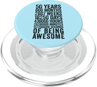 Funny 50th Birthday Shirt Old Meter Funny 50 Year Old Gifts PopSockets PopGrip per MagSafe