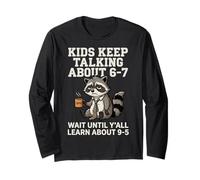 Funny 6-7 Meme Brainrot Adulting 9-5 Parents Teachers Maglia a Manica