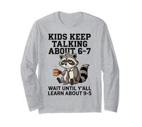 Funny 6-7 Meme Brainrot Adulting 9-5 Parents Teachers Maglia a Manica