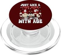 Funny 60th Wine Birthday Gnomes For Women & Men 60 Years Old PopSockets PopGrip per MagSafe
